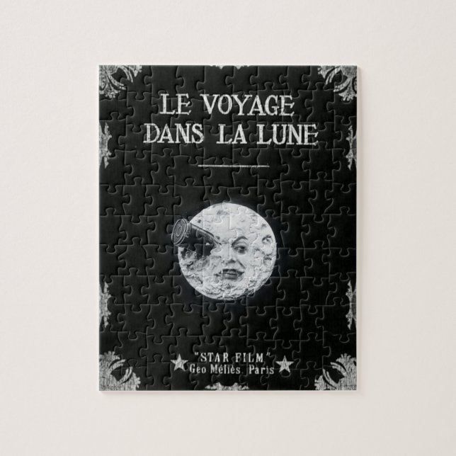 Le Voyage dans La Lune Retro - eine Reise zum Mond Puzzle (Vertikal)