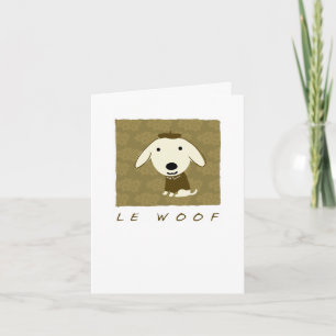 Le Woof Dankeskarte