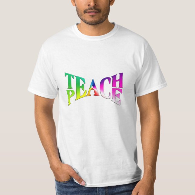 LEACH PEACE Rainbow Graphic T-Shirt (Vorderseite)