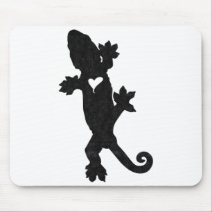 Leachie Neukaledonischer Gecko Artsy abgenutzt Mousepad