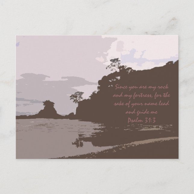 Lead and Guide Me - Psalm 31:3 Postkarte (Vorderseite)