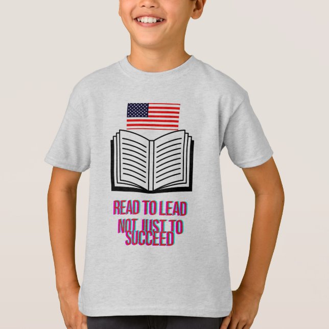 LEAD BY READING T-Shirt (Vorderseite)