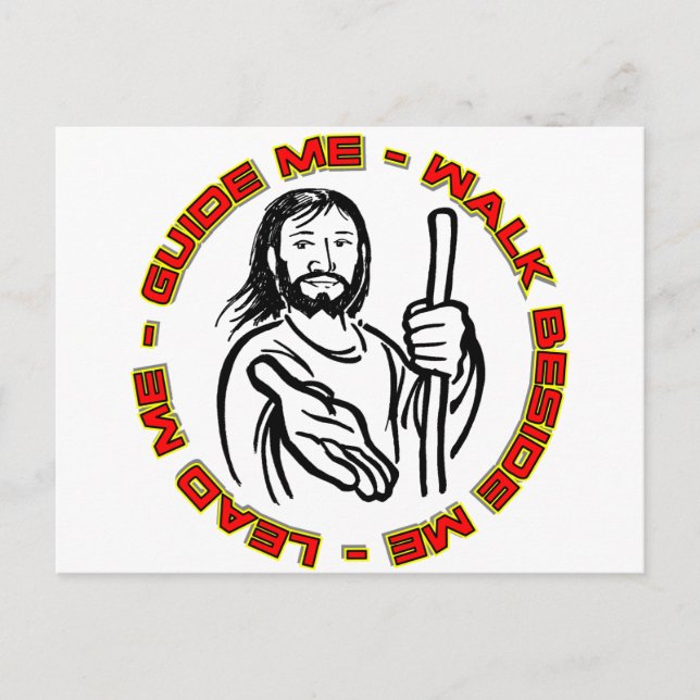 Lead Me Guide Ich laufe neben mir Postkarte (Vorderseite)