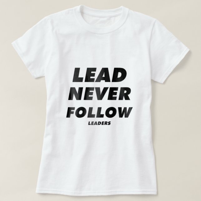 Lead nie folgen Führer Raglan Baseball T-Shirt2049 T-Shirt (Design vorne)
