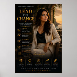 Lead The Change – Office Motivation Poster