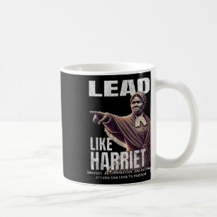 Lead wie Harriet Black History Afro American June Kaffeetasse