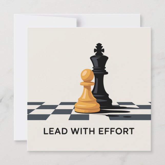 Lead With Effort Magneteinladung (Vorderseite)