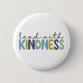 Lead with Kindness button pin