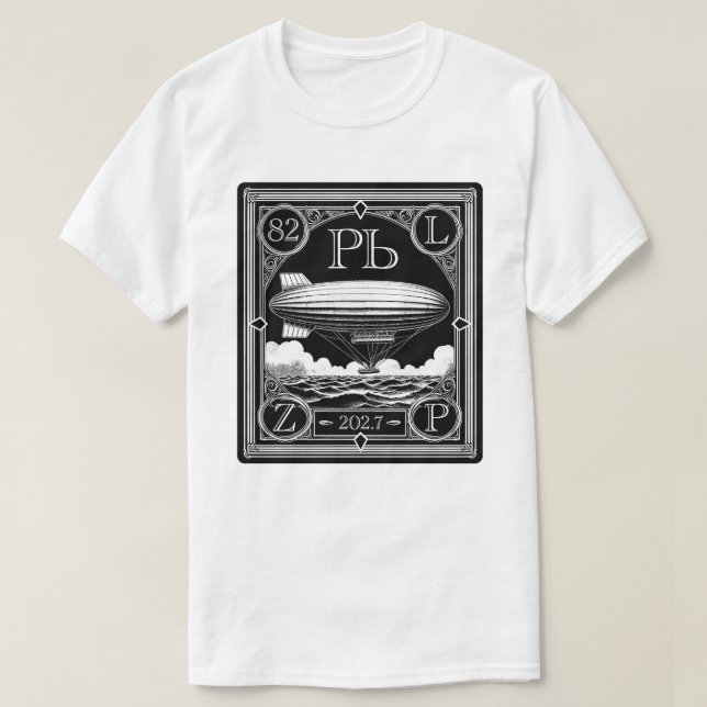 Lead Zeppelin Periodic Table Rock T - Shirt (Design vorne)