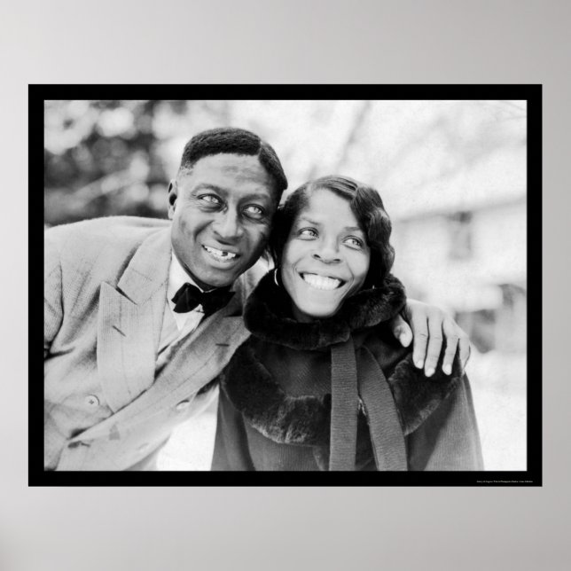 Leadbelly & Martha Ledbetter 1935 Poster (Vorne)