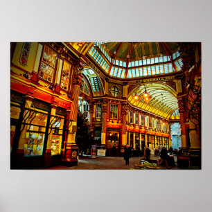 Leadenhall Market City London England Poster