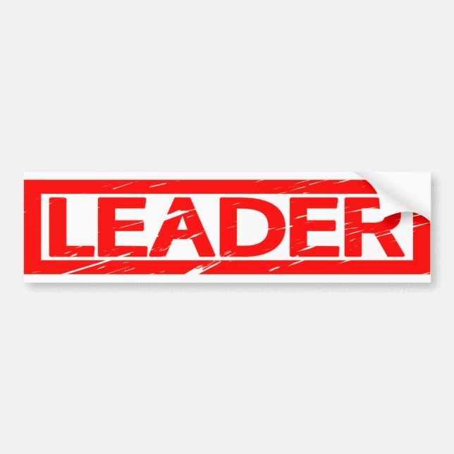 LEADER-Briefmarke Autoaufkleber (Vorne)