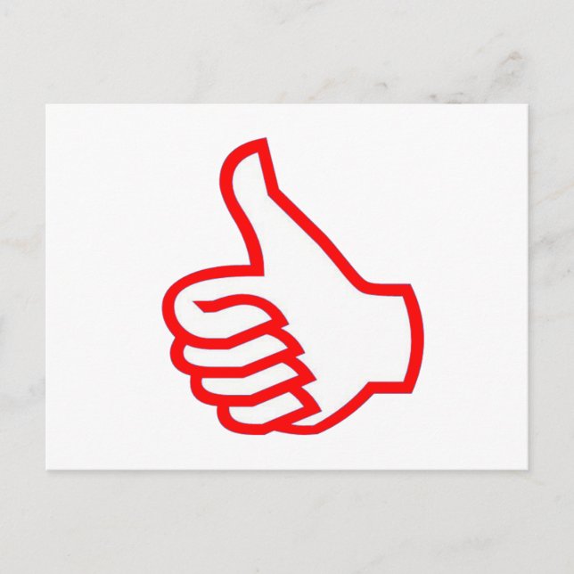 LEADER MOTIVATIONAL Tools: THUMBSUP Postkarte (Vorderseite)
