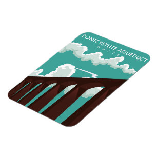 Leader Viadukt Schottland Reiseposter Magnet