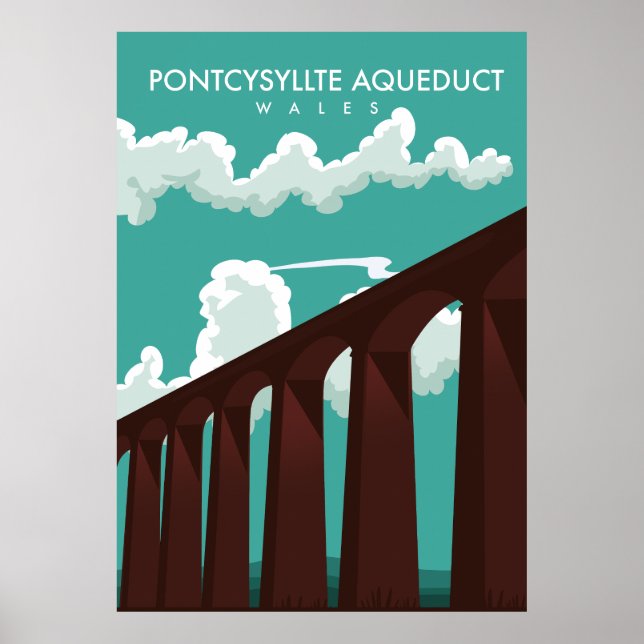 Leaderfoot Viaduct Schottland Reiseplakat Poster (Vorne)