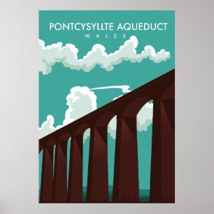 Leaderfoot Viaduct Scotland Reiseplakat Poster