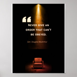 Leadership Posters - Douglas MacArthur Poster