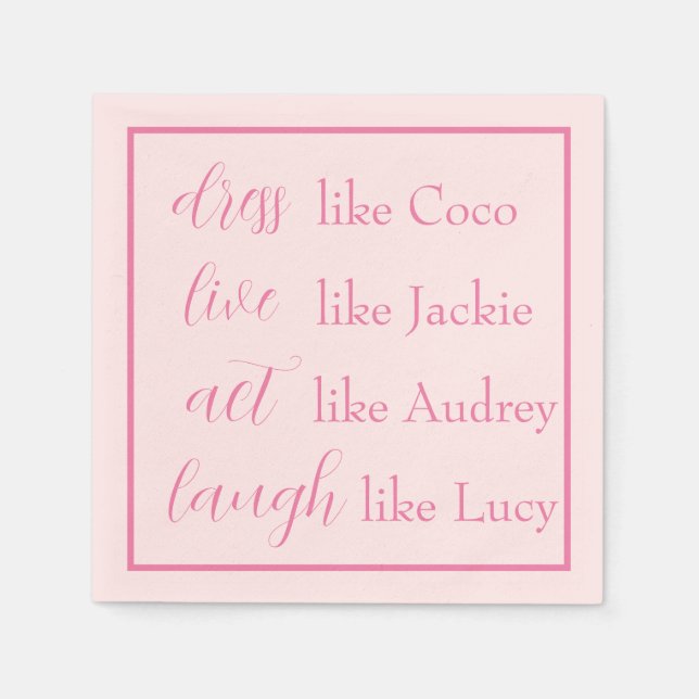 Leading Ladys Cocktail Napkins Serviette (Vorderseite)