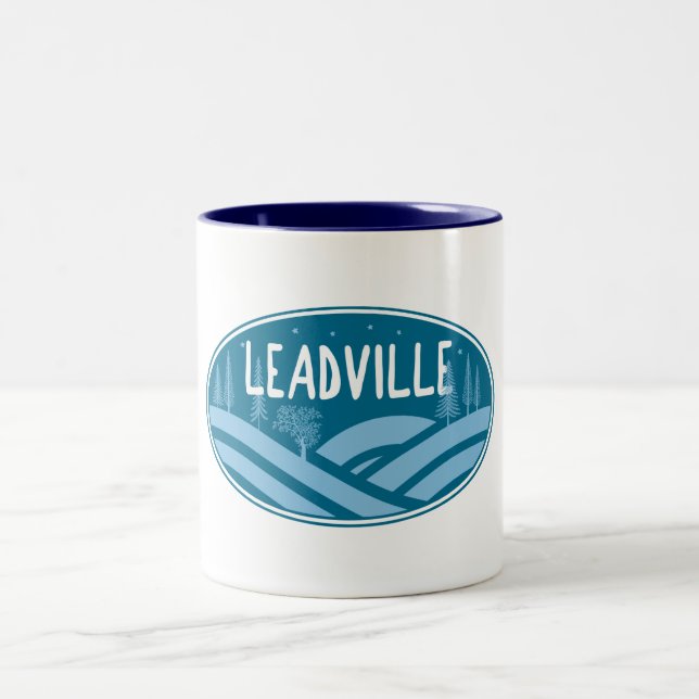 Leadville Colorado Außenbereich Zweifarbige Tasse (Mittel)