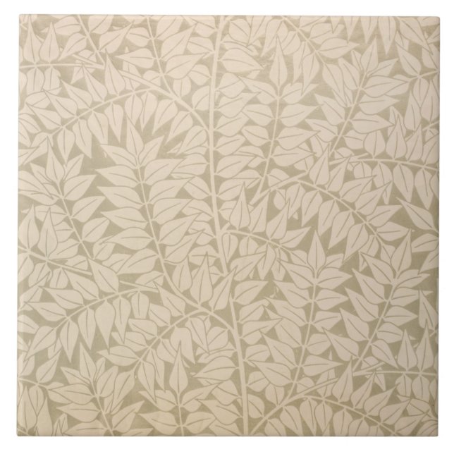 Leaf and Branch Pattern (von William Morris) Fliese (Vorderseite)