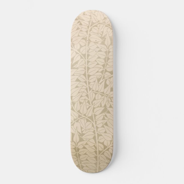 Leaf and Branch Pattern (von William Morris) Skateboard (Vorderseite)