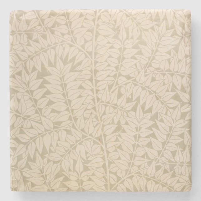 Leaf and Branch Pattern (von William Morris) Steinuntersetzer (Vorderseite)