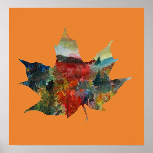 Leaf Art, Fall, Autumn Leaf Poster (Vorne)