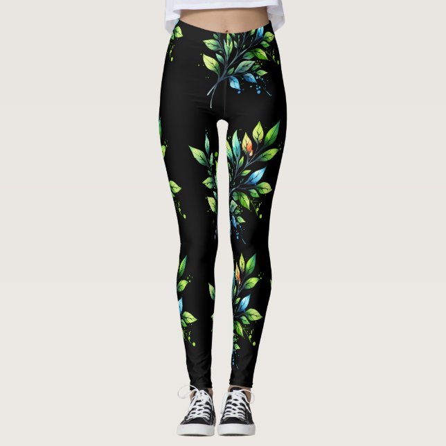 Leaf Art Leggings (Vorderseite)