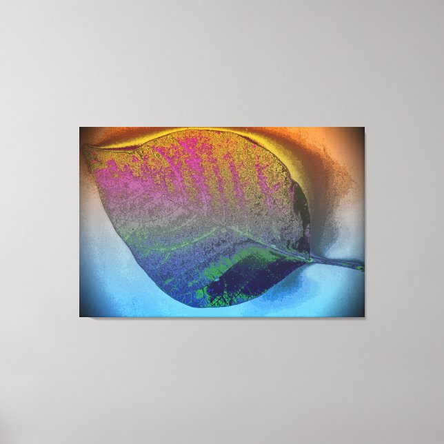 Leaf Art Leinwanddruck (Vorderseite)