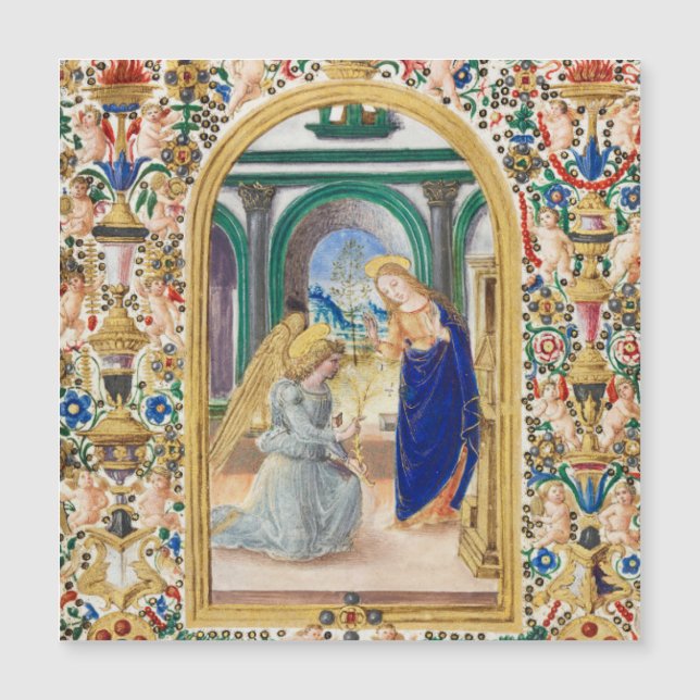 Leaf aus einem Stundenbuch Magnetkarte (Vorderseite)