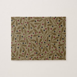 Leaf Berry Classic Hübsches Muster Kunst Puzzle