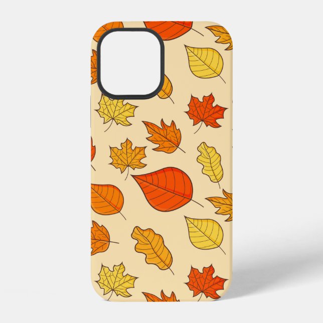 Leaf Concept Pattern. Bleifall und Herbstsymbol, iPhone Hülle (Rückseite)