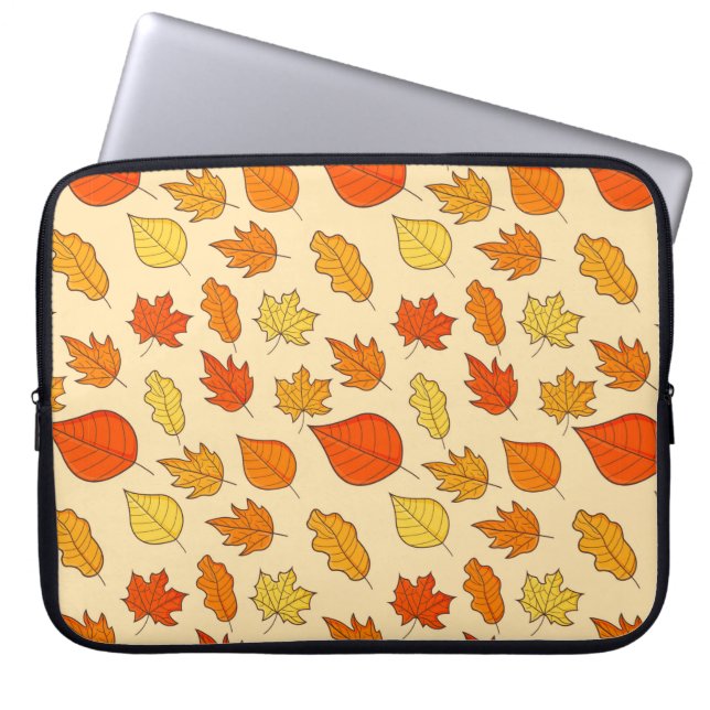 Leaf Concept Pattern. Bleifall und Herbstsymbol, Laptopschutzhülle (Vorderseite)