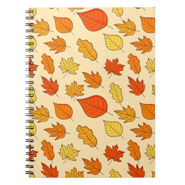 Leaf Concept Pattern. Bleifall und Herbstsymbol, Notizblock (Vorderseite)
