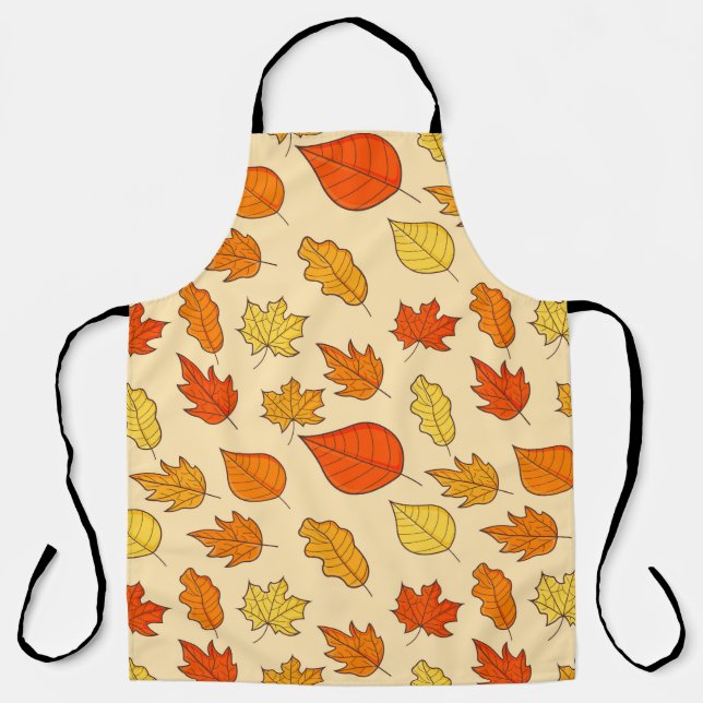 Leaf Concept Pattern. Bleifall und Herbstsymbol, Schürze (Vorderseite)