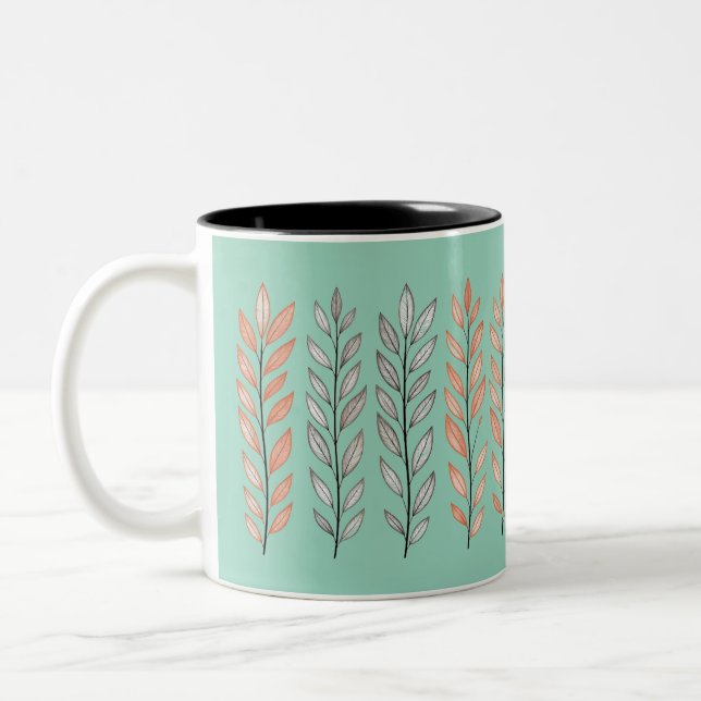 Leaf  Decor  Zweifarbige Tasse (Links)