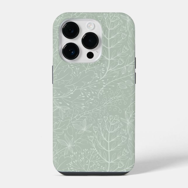 Leaf Design iPhone Gehäuse 14 pro Hülle (Rückseite)