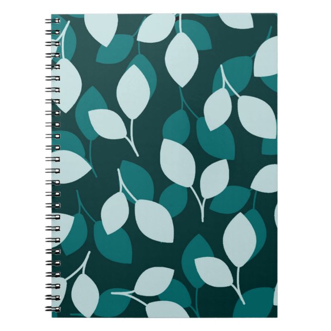 Leaf Design Spiral Foto Notebook Notizblock (Vorderseite)