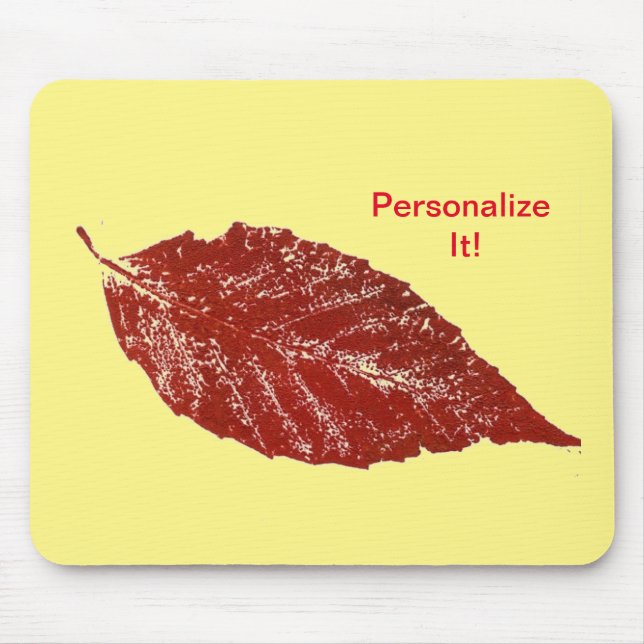 Leaf direkte Relief Natur Prints Mousepad (Vorne)