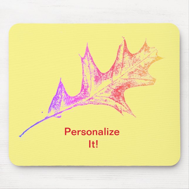 Leaf direkte Relief Natur Prints Mousepad (Vorne)
