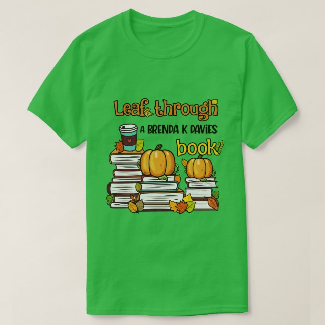 Leaf durch ein Brenda K Davies-Buch T-Shirt (Design vorne)