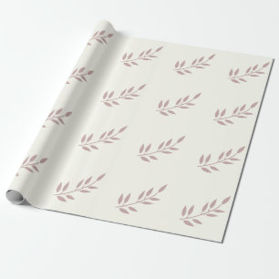 Leaf Dusty Rose Hochzeiten Pink Ivory Off White Geschenkpapier