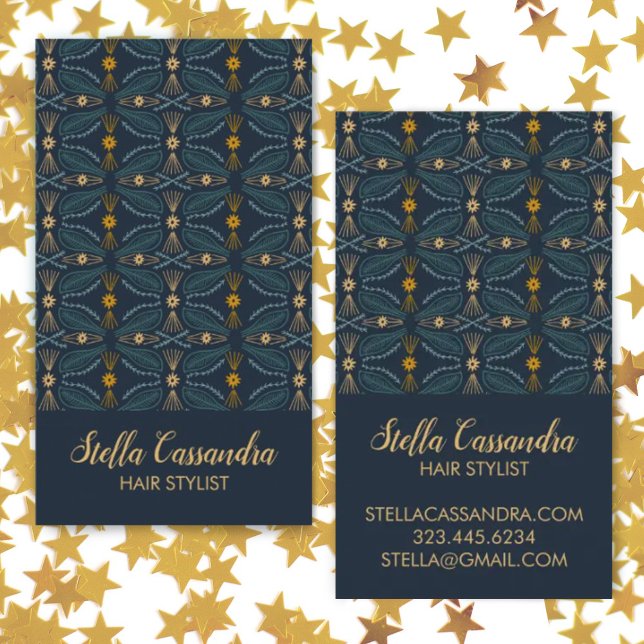 Leaf Feather Elegantes modernes Design Visitenkarte (Von Creator hochgeladen)