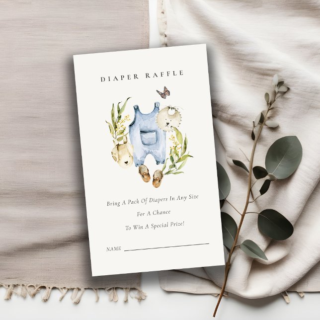 Leaf Foliage Boy Clothes Windeln Windeln Raffle Ba Begleitkarte (Von Creator hochgeladen)