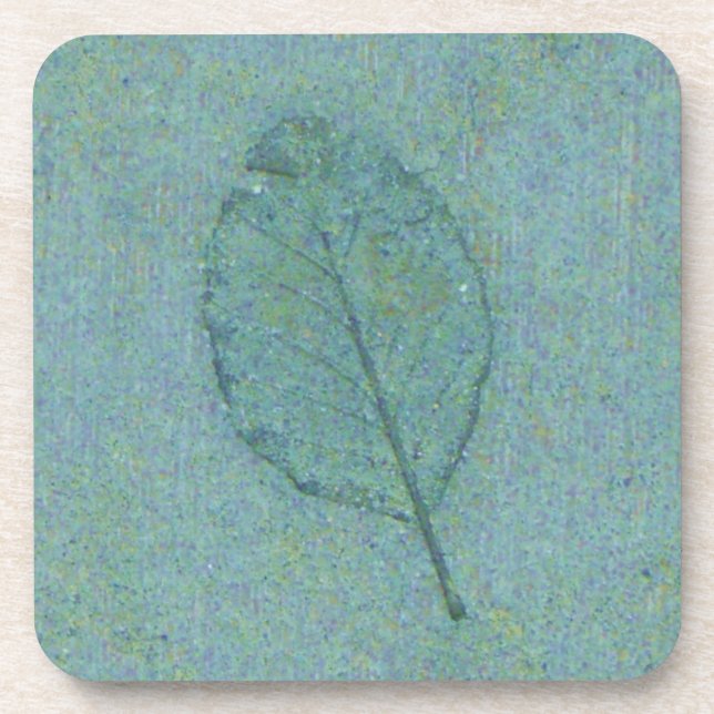 Leaf Fossil Getränkeuntersetzer (Vorderseite)