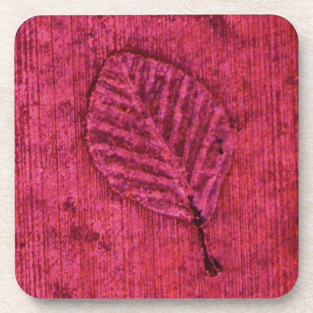 Leaf Fossil Getränkeuntersetzer (Vorderseite)