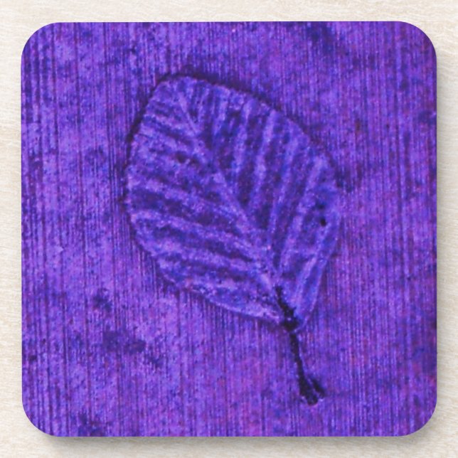 Leaf Fossil Getränkeuntersetzer (Vorderseite)