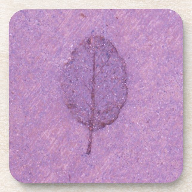 Leaf Fossil Getränkeuntersetzer (Vorderseite)