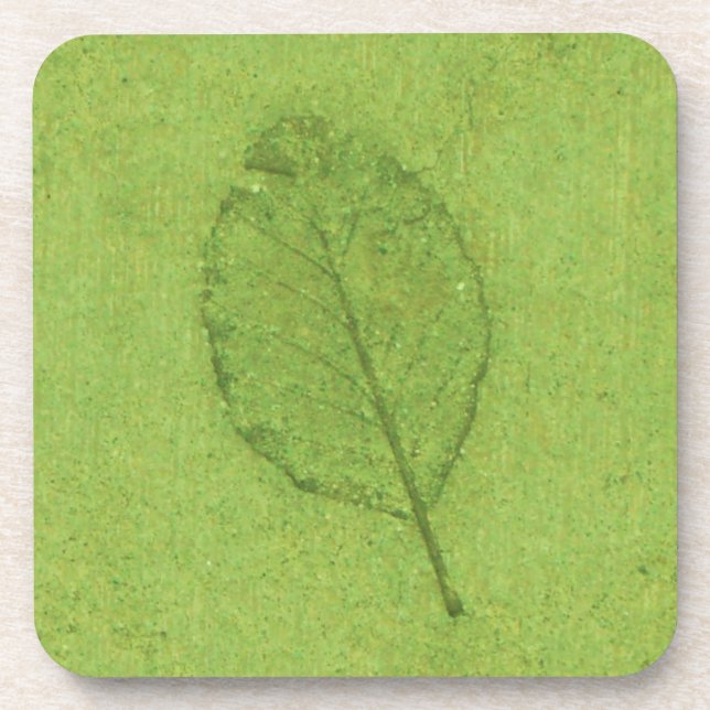 Leaf Fossil Getränkeuntersetzer (Vorderseite)