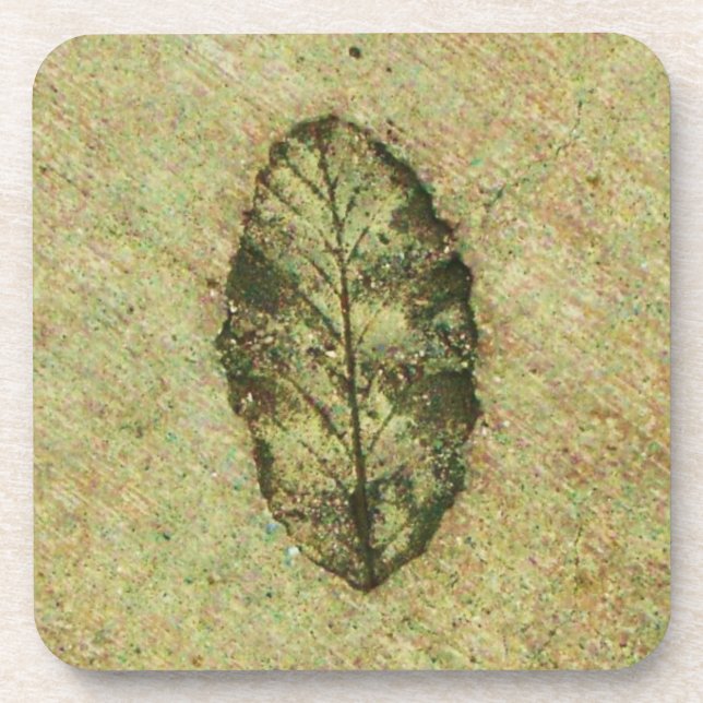 Leaf Fossil Untersetzer (Vorderseite)